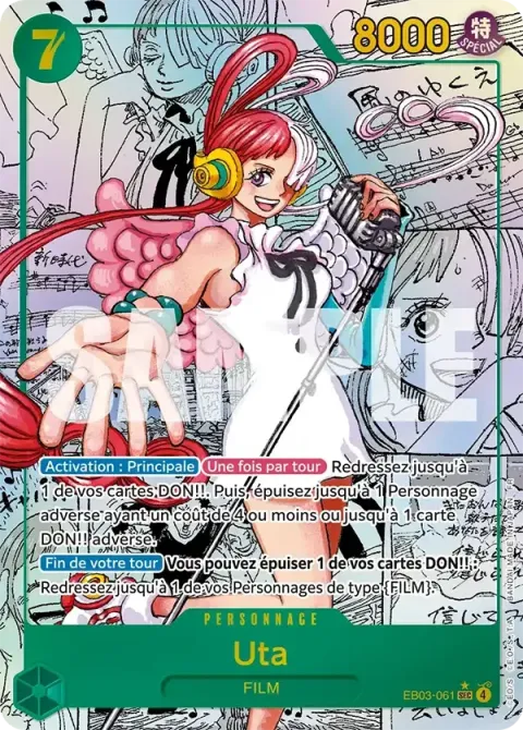 Carte One Piece Uta EB03-061 · parallèle 2, extension One Piece Heroines Edition