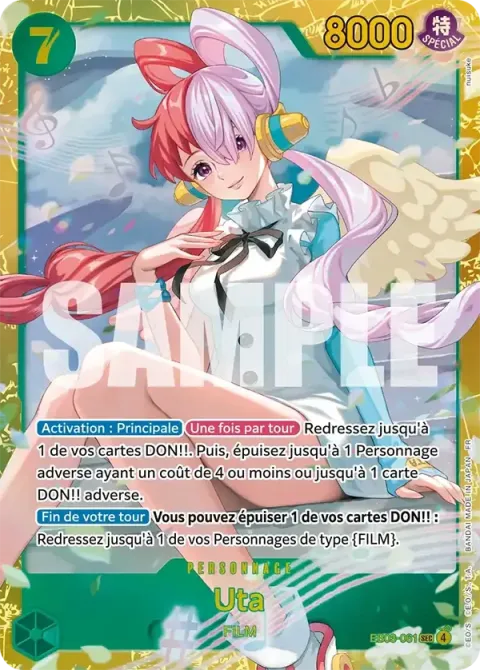 Carte One Piece Uta EB03-061, extension One Piece Heroines Edition