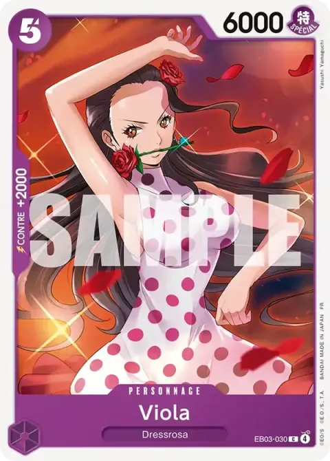 Carte One Piece Viola EB03-030, extension One Piece Heroines Edition
