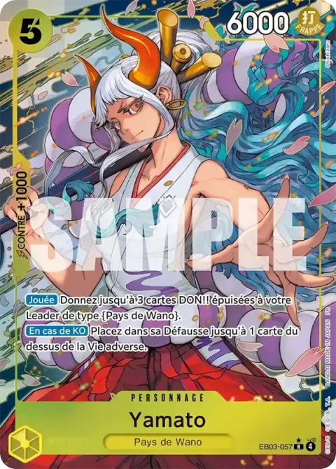 Carte One Piece Yamato EB03-057 · parallèle, extension One Piece Heroines Edition