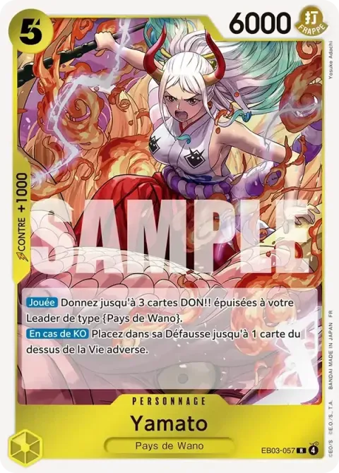 Carte One Piece Yamato EB03-057, extension One Piece Heroines Edition