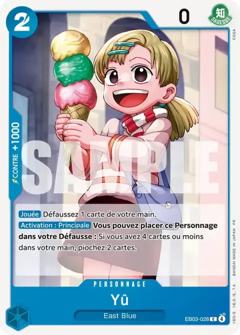 Carte One Piece Yû EB03-028, extension One Piece Heroines Edition