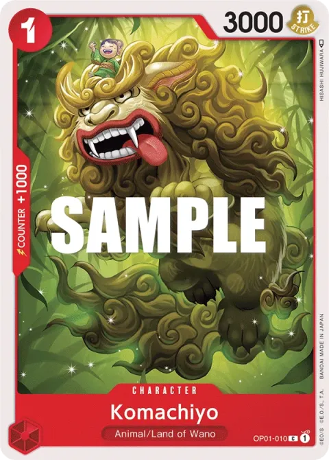 Carte One Piece Komachiyo OP01-010, extension Romance Dawn (sortie anglaise)