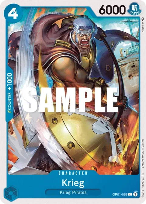 Carte One Piece Krieg OP01-066, extension Romance Dawn (sortie anglaise)