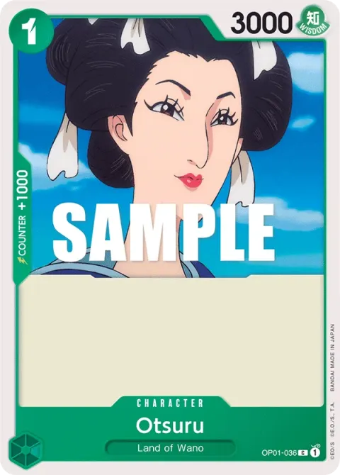 Carte One Piece Otsuru OP01-036, extension Romance Dawn (sortie anglaise)