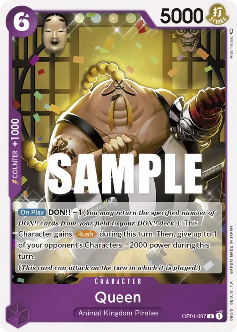 Carte One Piece Queen OP01-097, extension Romance Dawn (sortie anglaise)