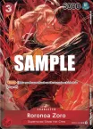 Carte Roronoa Zoro OP01-025 · parallèle