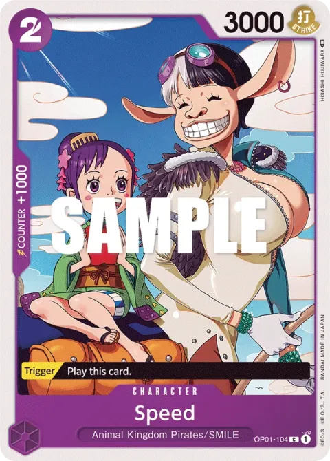 Carte One Piece Speed OP01-104, extension Romance Dawn (sortie anglaise)