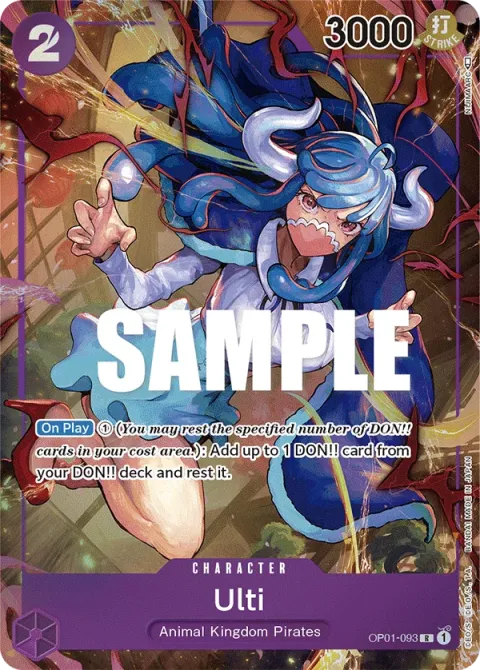 Carte One Piece Ulti OP01-093 · parallèle, extension Romance Dawn (sortie anglaise)