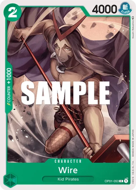 Carte One Piece Wire OP01-053, extension Romance Dawn (sortie anglaise)