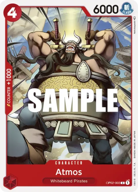 Carte One Piece Atmos OP02-003, extension Paramount War (sortie anglaise)