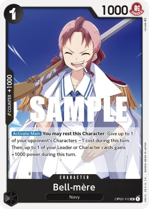 Carte One Piece Bell-mère OP02-112, extension Paramount War (sortie anglaise)