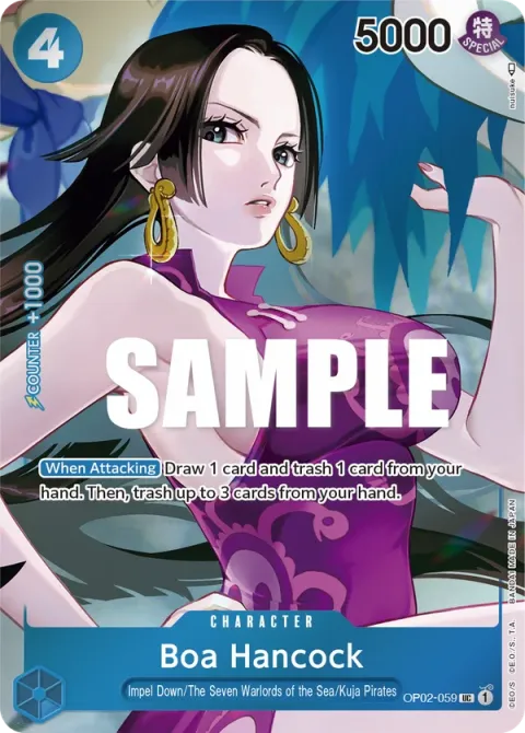 Carte One Piece Boa Hancock OP02-059 · parallèle, extension Paramount War (sortie anglaise)