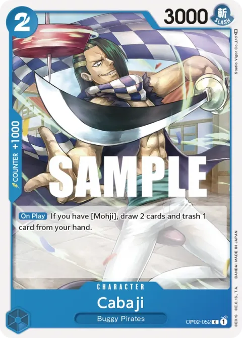 Carte One Piece Cabaji OP02-052, extension Paramount War (sortie anglaise)