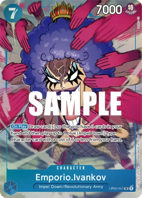 Carte One Piece Emporio.Ivankov OP02-051 · parallèle, extension Paramount War (sortie anglaise)