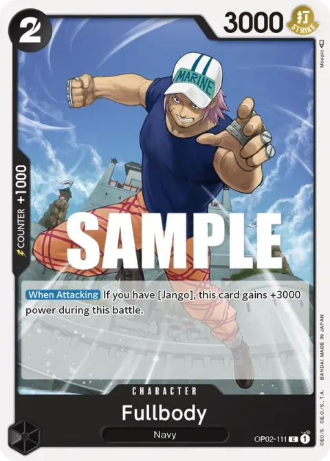 Carte One Piece Fullbody OP02-111, extension Paramount War (sortie anglaise)