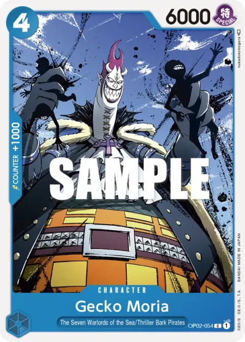 Carte One Piece Gecko Moria OP02-054, extension Paramount War (sortie anglaise)