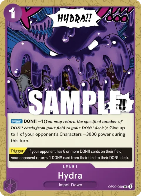 Carte One Piece Hydra OP02-090, extension Paramount War (sortie anglaise)