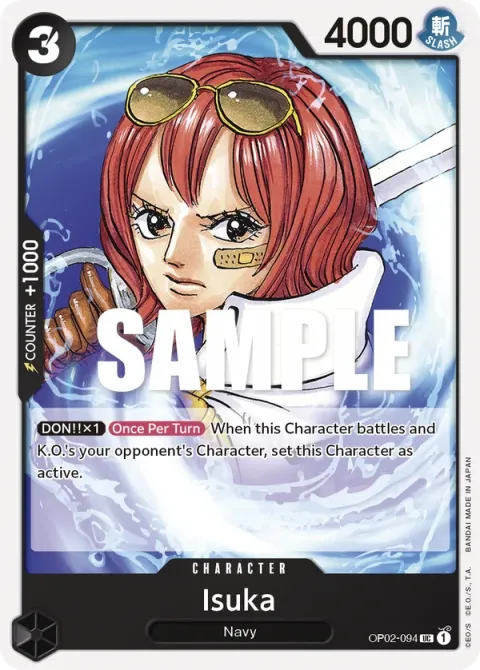 Carte One Piece Isuka OP02-094, extension Paramount War (sortie anglaise)