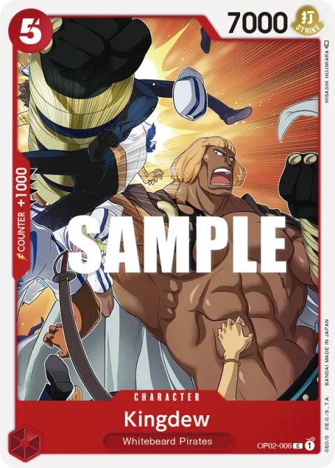 Carte One Piece Kingdew OP02-006, extension Paramount War (sortie anglaise)