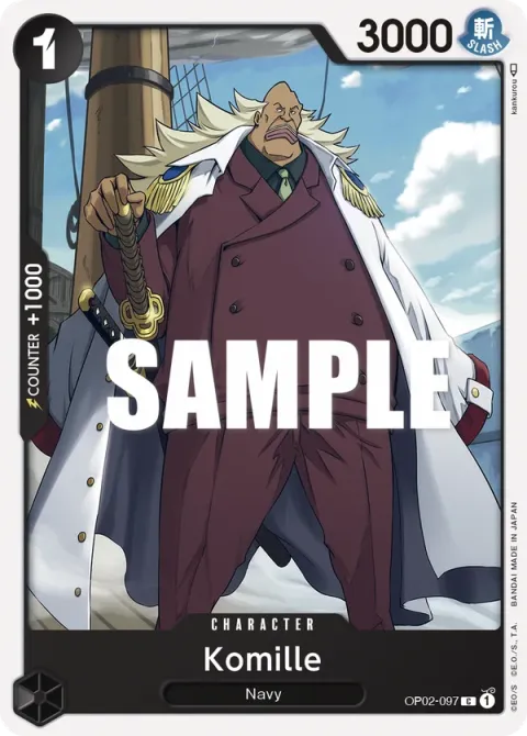 Carte One Piece Komille OP02-097, extension Paramount War (sortie anglaise)