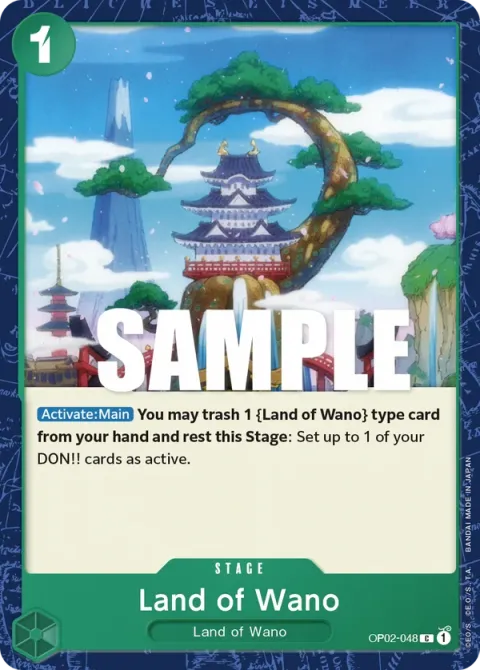 Carte One Piece Land of Wano OP02-048, extension Paramount War (sortie anglaise)