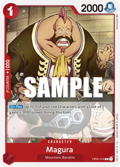 Carte One Piece Magura OP02-016, extension Paramount War (sortie anglaise)