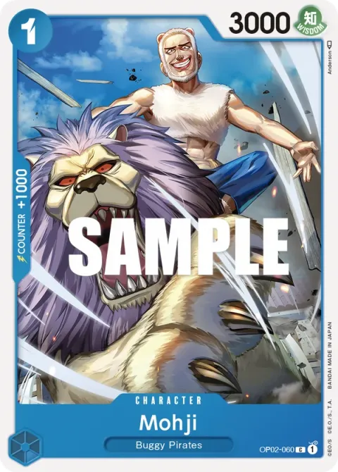 Carte One Piece Mohji OP02-060, extension Paramount War (sortie anglaise)