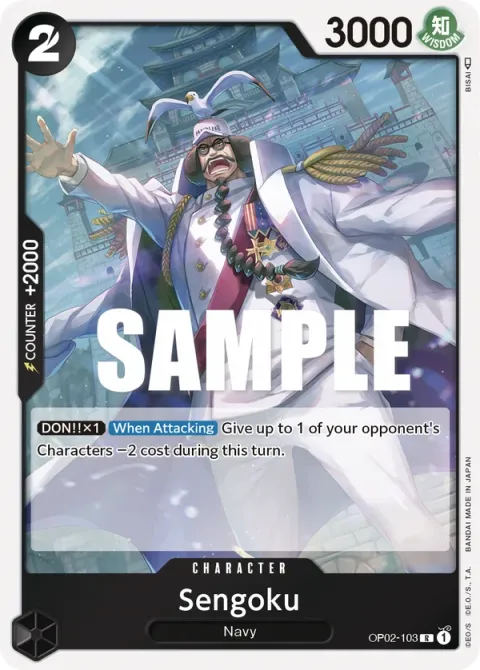 Carte One Piece Sengoku OP02-103, extension Paramount War (sortie anglaise)