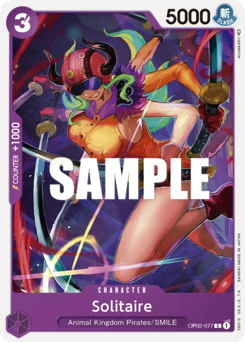 Carte One Piece Solitaire OP02-077, extension Paramount War (sortie anglaise)