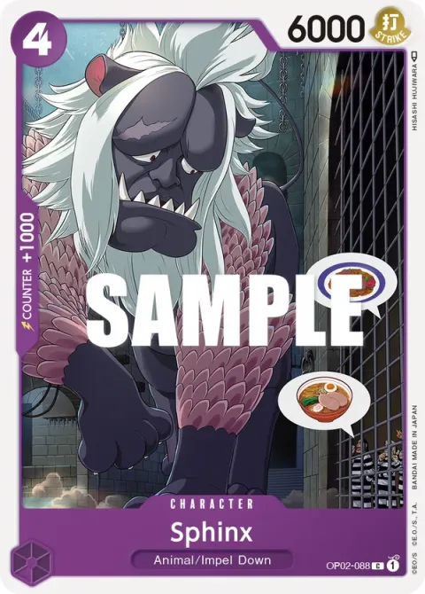 Carte One Piece Sphinx OP02-088, extension Paramount War (sortie anglaise)