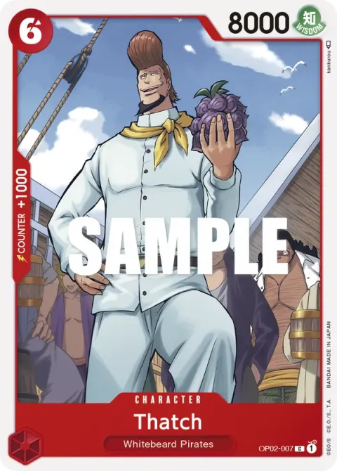 Carte One Piece Thatch OP02-007, extension Paramount War (sortie anglaise)