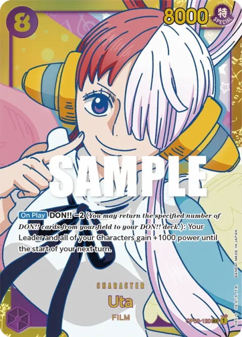 Carte One Piece Uta OP02-120, extension Paramount War (sortie anglaise)
