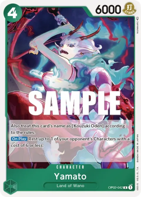 Carte One Piece Yamato OP02-042, extension Paramount War (sortie anglaise)
