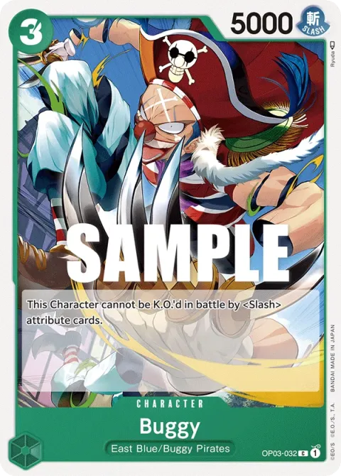 Carte One Piece Buggy OP03-032, extension Pillars of Strength (sortie anglaise)