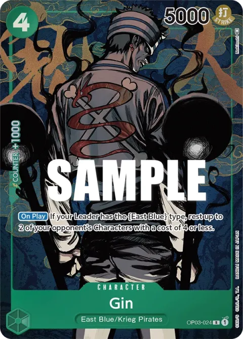 Carte One Piece Gin OP03-024 · parallèle, extension Pillars of Strength (sortie anglaise)