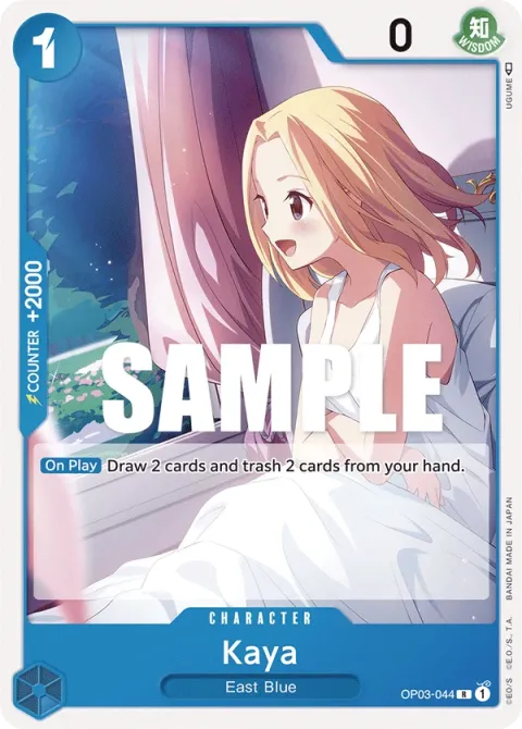 Carte One Piece Kaya OP03-044, extension Pillars of Strength (sortie anglaise)