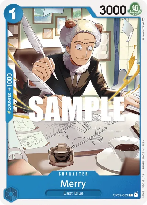 Carte One Piece Merry OP03-052, extension Pillars of Strength (sortie anglaise)