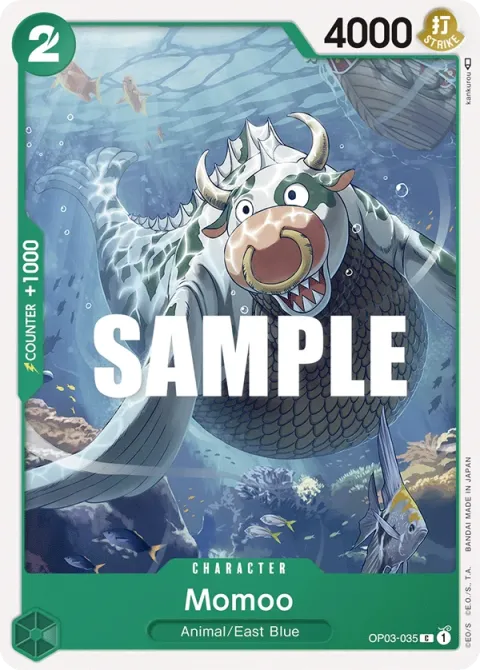 Carte One Piece Momoo OP03-035, extension Pillars of Strength (sortie anglaise)