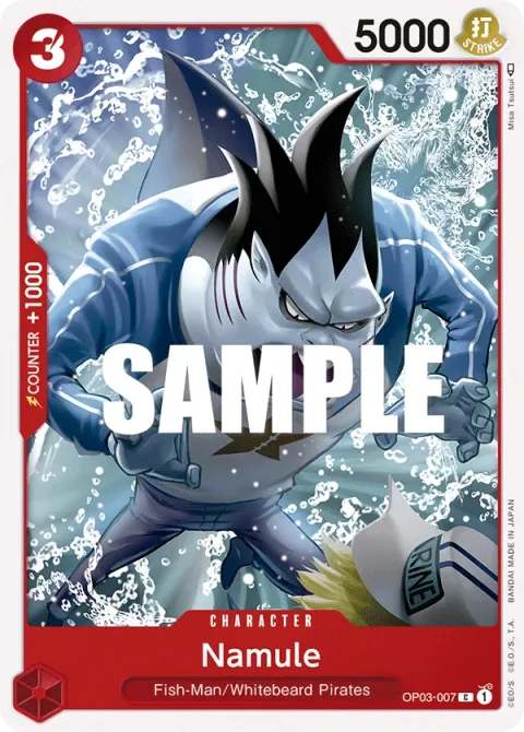 Carte One Piece Namule OP03-007, extension Pillars of Strength (sortie anglaise)