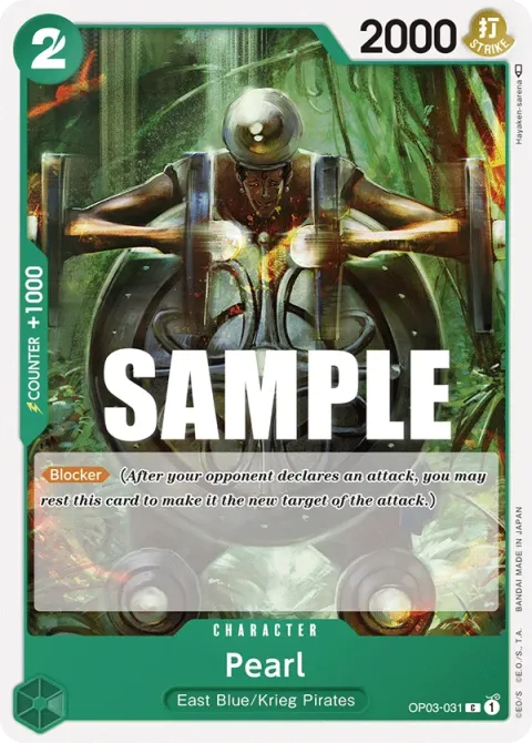 Carte One Piece Pearl OP03-031, extension Pillars of Strength (sortie anglaise)