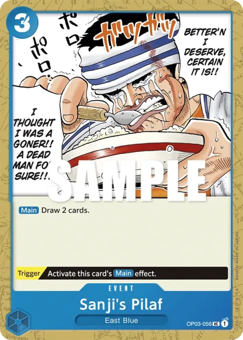 Carte One Piece Sanji’s Pilaf OP03-056, extension Pillars of Strength (sortie anglaise)