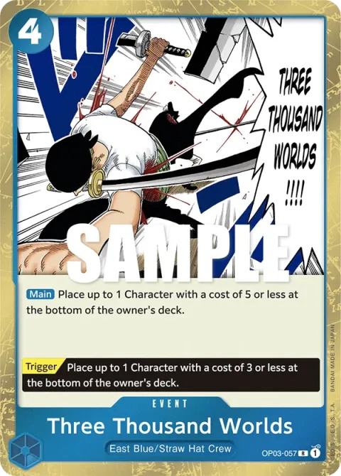 Carte One Piece Three Thousand Worlds OP03-057, extension Pillars of Strength (sortie anglaise)