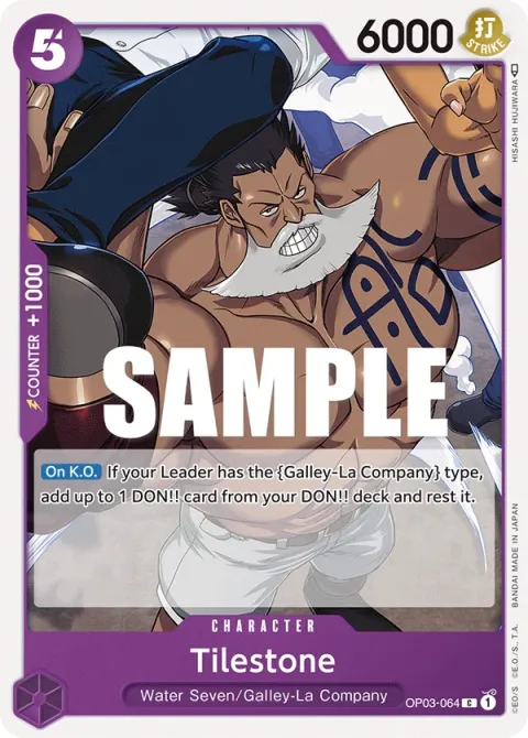 Carte One Piece Tilestone OP03-064, extension Pillars of Strength (sortie anglaise)