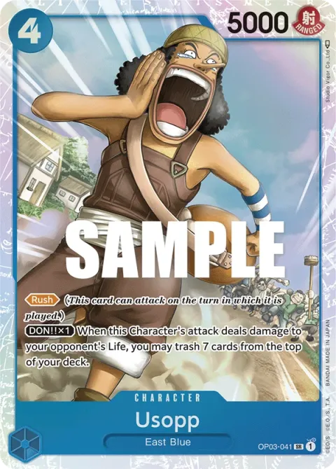 Carte One Piece Usopp OP03-041, extension Pillars of Strength (sortie anglaise)