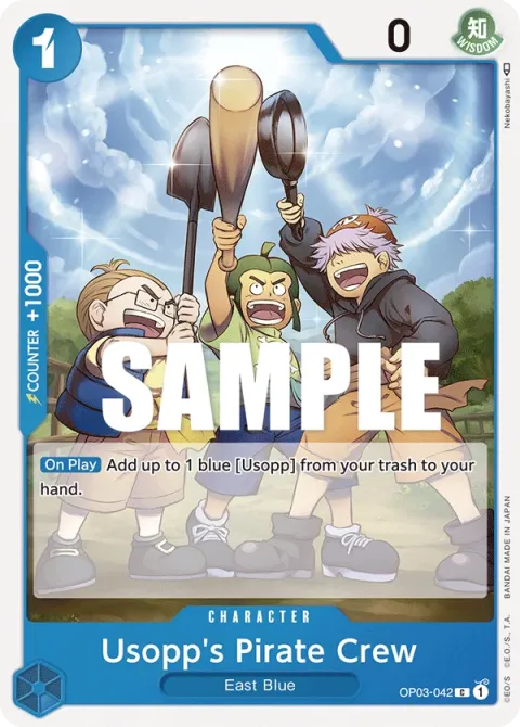 Carte One Piece Usopp’s Pirate Crew OP03-042, extension Pillars of Strength (sortie anglaise)