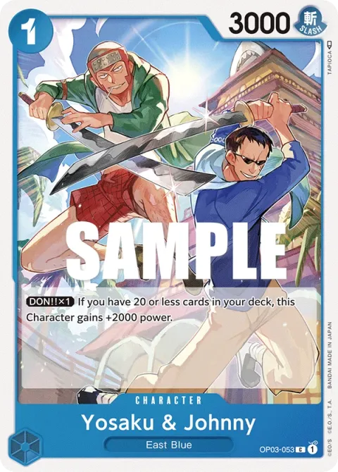 Carte One Piece Yosaku & Johnny OP03-053, extension Pillars of Strength (sortie anglaise)