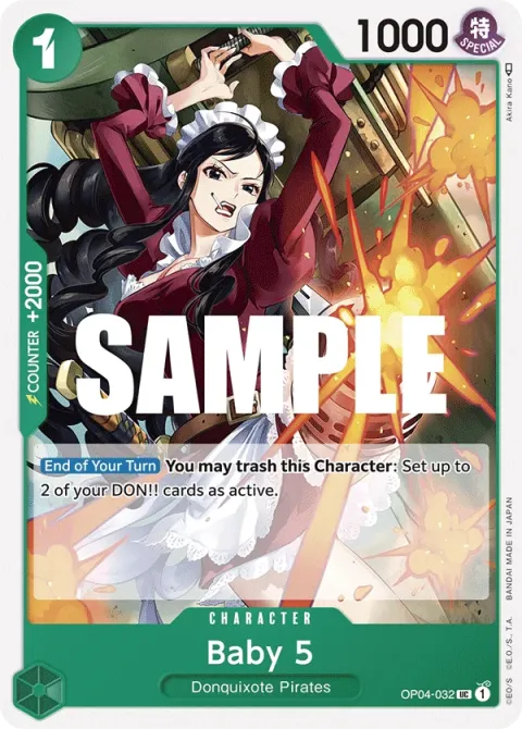 Carte One Piece Baby 5 OP04-032, extension Kingdoms of Intrigue (sortie anglaise)