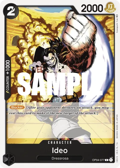 Carte One Piece Ideo OP04-077, extension Kingdoms of Intrigue (sortie anglaise)