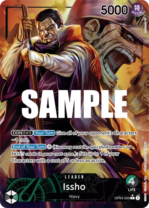 Carte One Piece Issho OP04-020 · parallèle, extension Kingdoms of Intrigue (sortie anglaise)